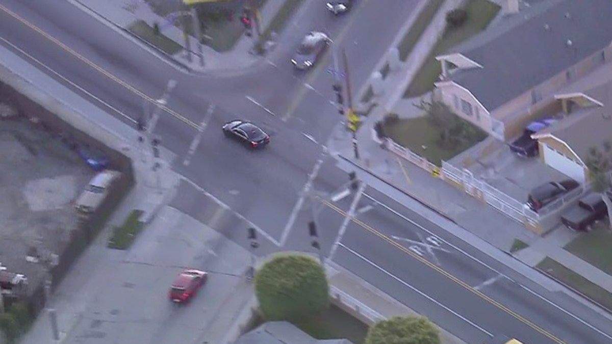 The chase took place in residential neighborhoods in South Los Angeles on New Year's Day.