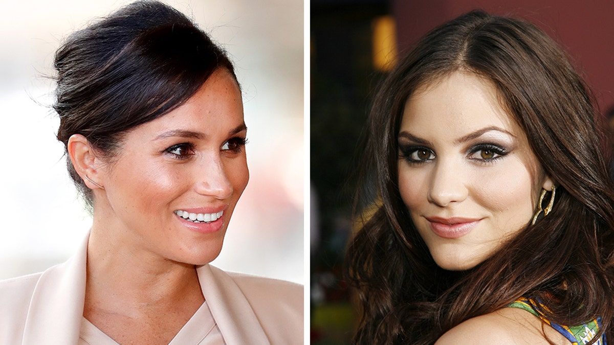 Katharine McPhee shared an epic throwback photo with Meghan Markle on Thursday.