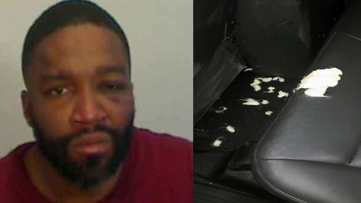 Melvin Stubbs, 37, is facing additional charges for causing damage to a patrol vehicle in Florida that had been "chewed off and/or eaten."