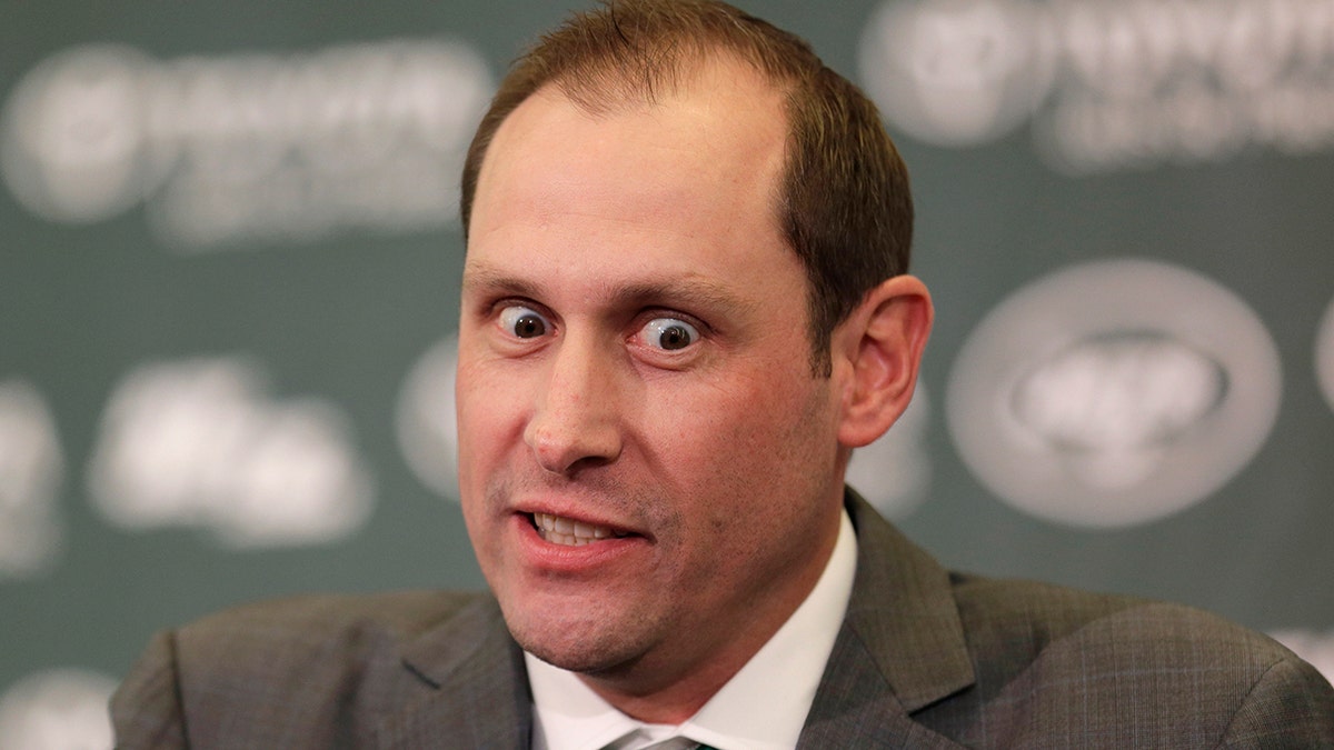 New York Jets head coach Adam Gase speaks during a news conference in Florham Park, N.J., Monday, Jan. 14, 2019. 