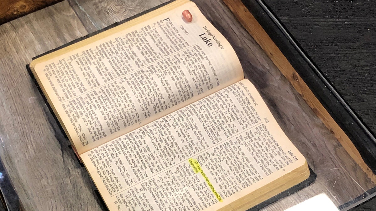 Pastor Evan D. Risher told Fox News he placed the bullet in a keepsake with his late grandfather's Bible to remind him of the value of life.