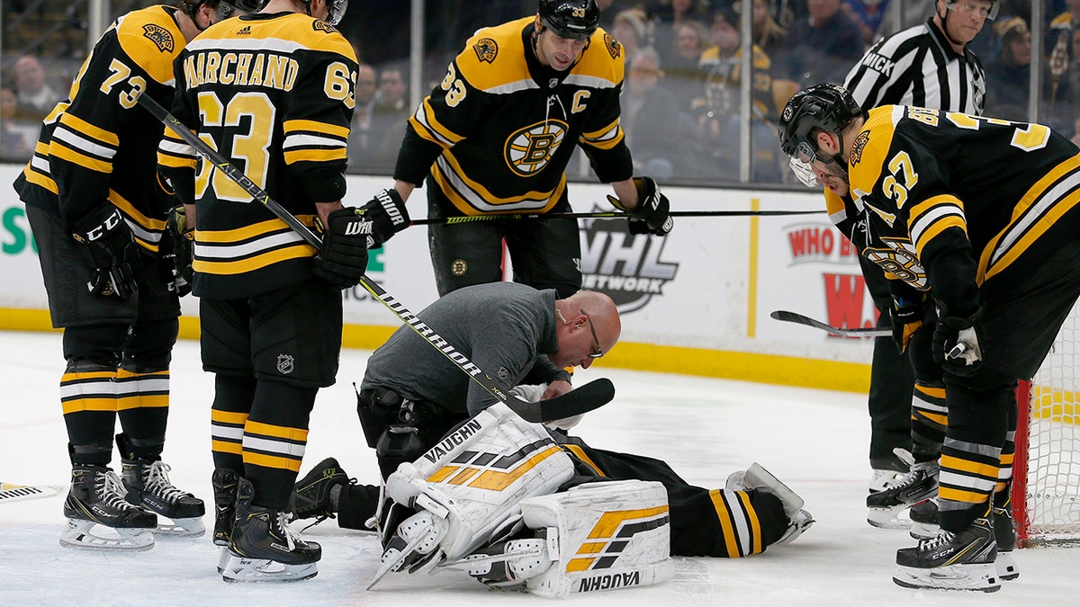 Bruins goalie Tuukka Rask did not practice on Friday and will miss  Saturday's clash against the Rangers.