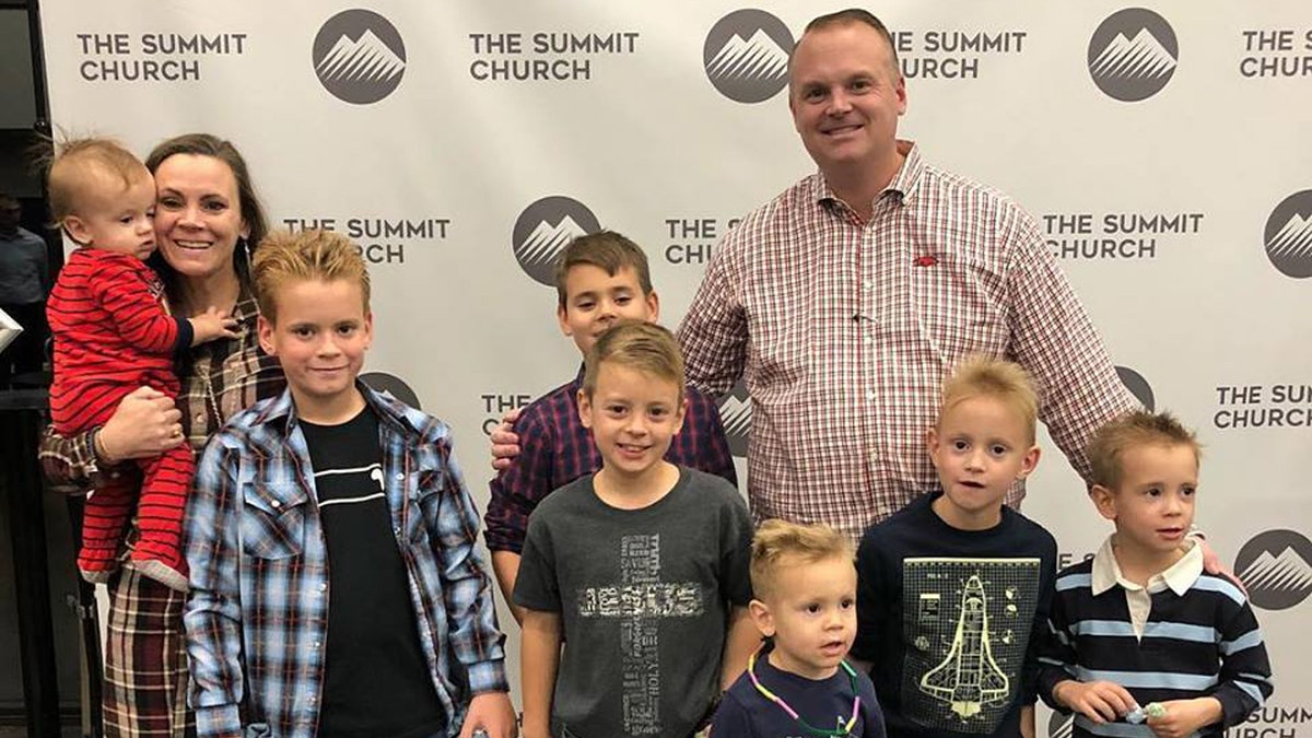 Jason and Sarah Everett attend The Summit Church in Conway, Arkansas with their seven boys.