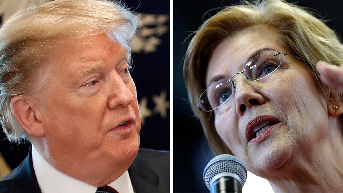 President Trump mocked Massachusetts Democratic Sen. Elizabeth Warren, who cracked open a beer on-camera and took some questions from her followers on New Year’s Eve in a spontaneous livestream posted on Instagram that channeled similar social-media efforts of the young and hip. (AP)