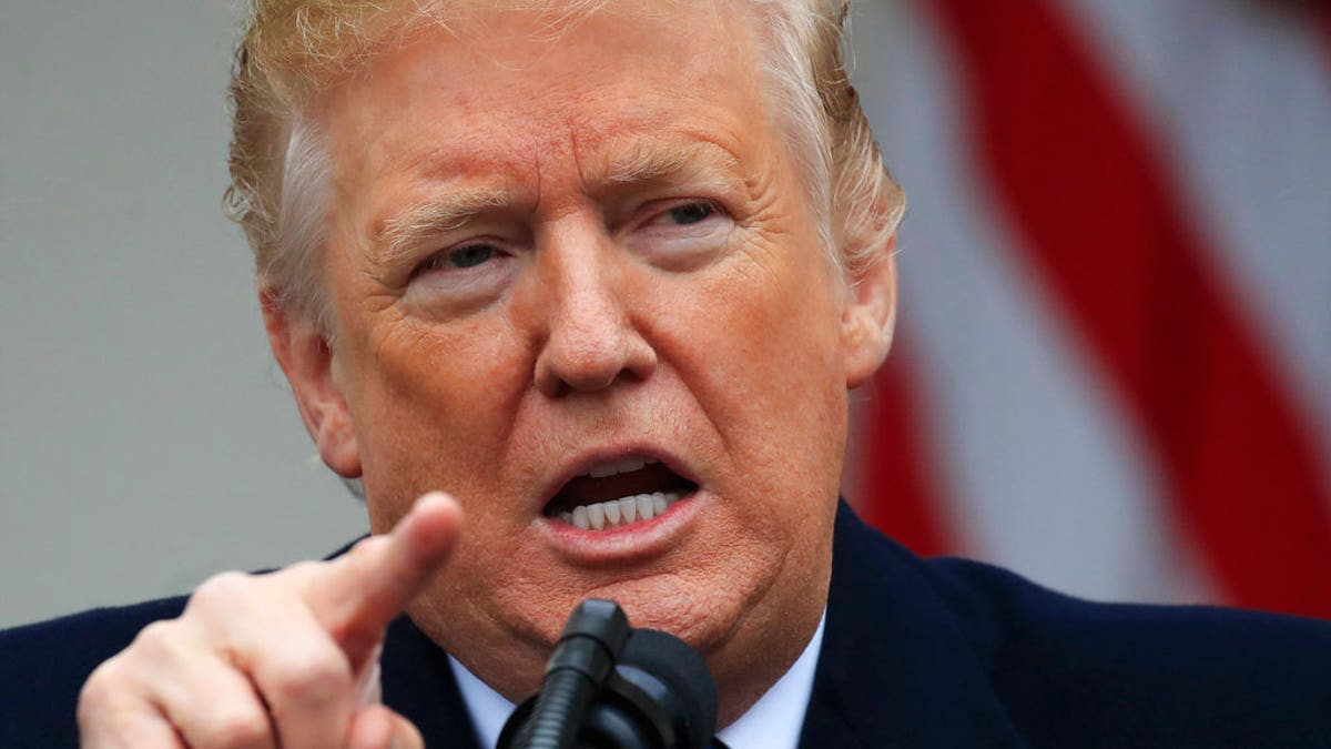 President Donald Trump speaks in the Rose Garden of the White House in Washington after a meeting with Congressional leaders on border security as the government shutdown continues Friday, Jan. 4, 2019, in Washington. (AP Photo/Manuel Balce Ceneta)