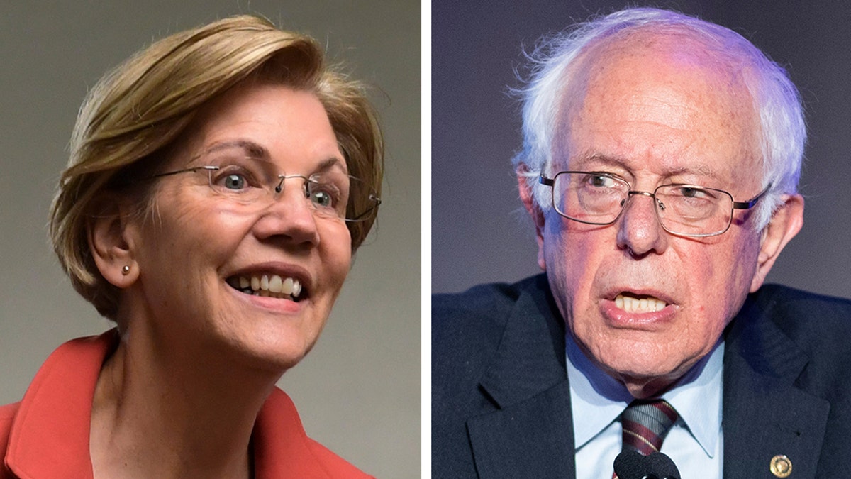 Elizabeth Warren's announcement of an exploratory committee sets up a bruising battle for the nomination with another populist firebrand who also hails from a state that neighbors New Hampshire: Sen. Bernie Sanders of Vermont. (AP)