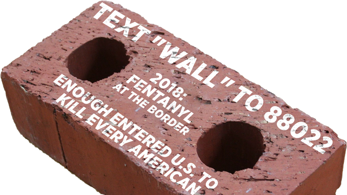 President Trump’s re-election campaign said Friday they are sending faux red bricks to the offices of House Speaker Nancy Pelosi and Senate Minority Leader Chuck Schumer until Democrats agree to fund a border wall amid the fight over the partial government shutdown. (Trump campaign)