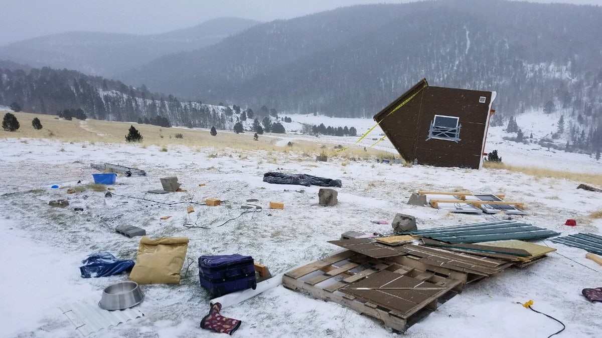 Fierce winds sent a tiny home tumbling about 200 feet in Colorado on Tuesday.