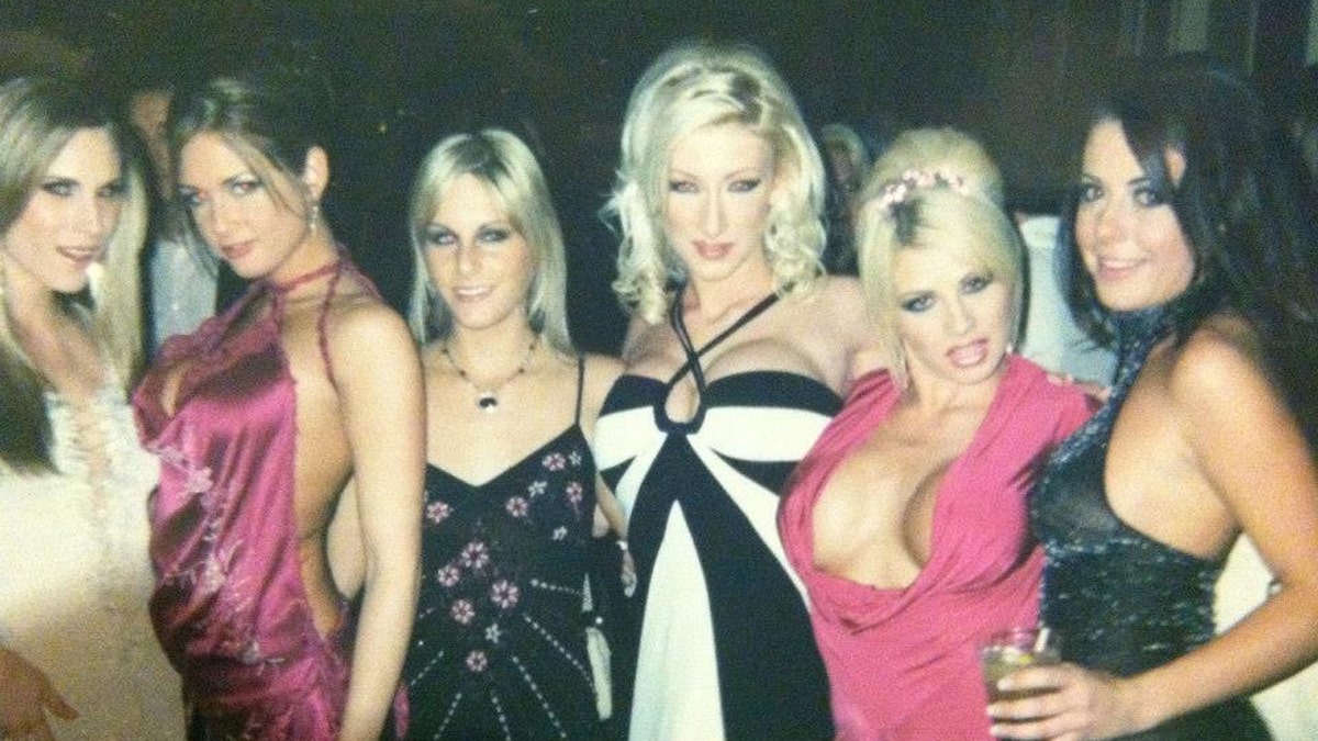 Crystal DiGregorio-Bassette pictured with other adult film stars. She is now free from porn and ministering hope and healing to others.