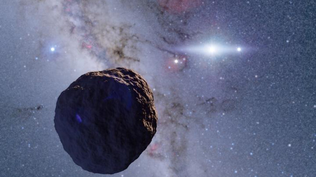 This is an artist's impression of the newly discovered object. (Credit: Ko Arimatsu)