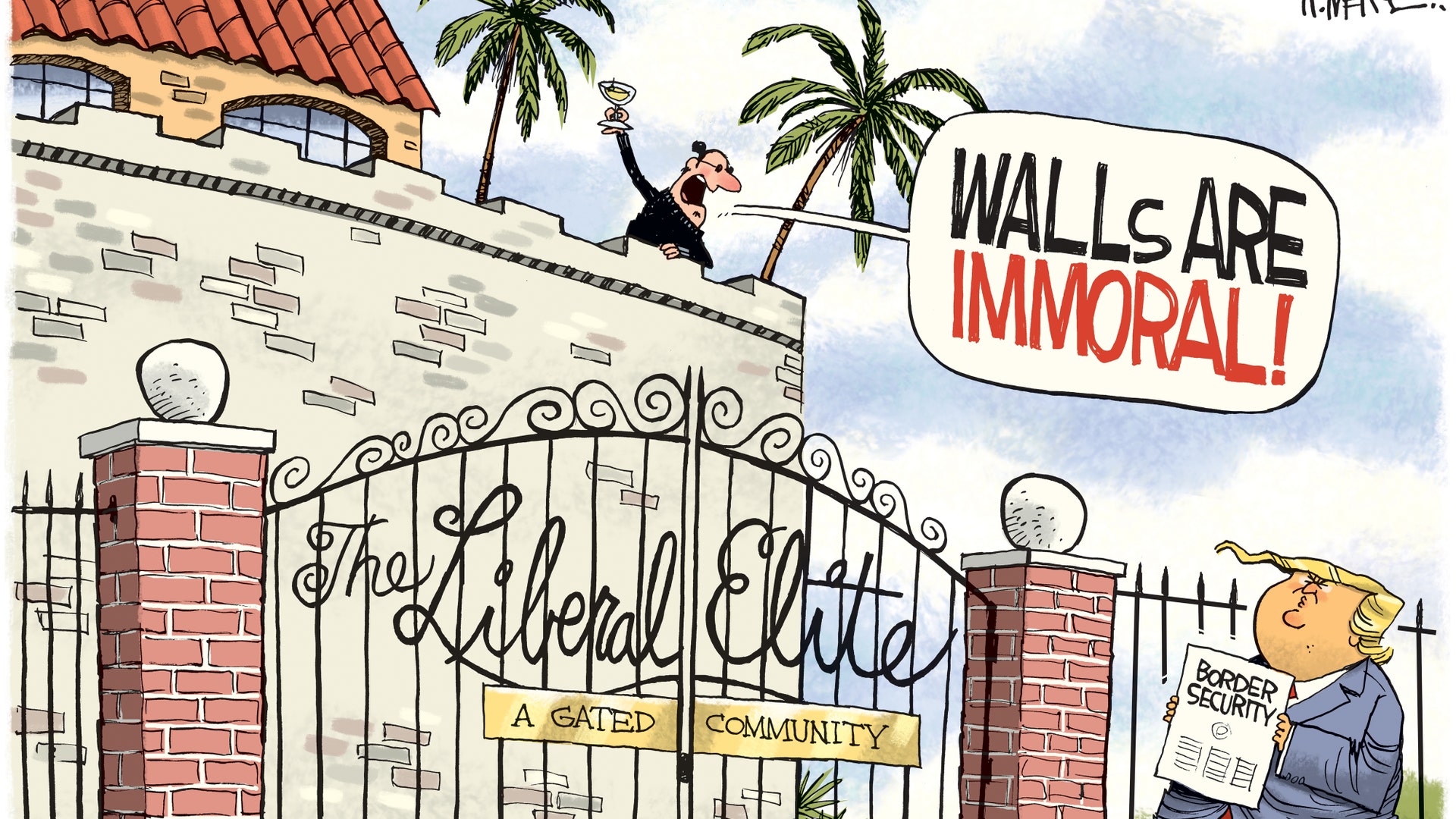 Immoral Walls, Rick McKee, The Augusta Chronicle, GA