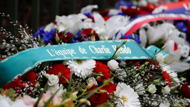 Paris honors attack victims at Charlie Hebdo, kosher market