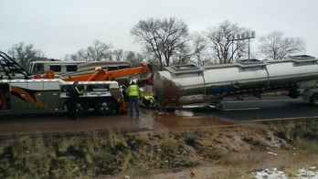 Truck spills 3,500 gallons of chocolate across Arizona highway