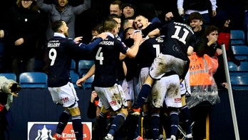 Man slashed in face during violent brawl between fans ahead of Everton, Millwall FA Cup match