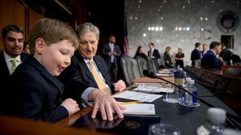 William Barr's grandson, 8, has notes on attorney general confirmation hearing and Russia probe