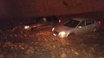 Mudslides trap California drivers including rapper Soulja Boy, close major highway