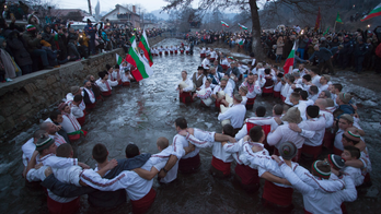 Ice bath for Jesus: Orthodox worshippers celebrate Epiphany