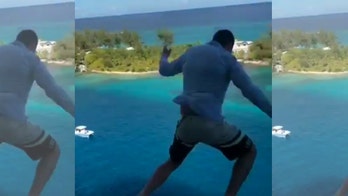 Cruise passenger banned from Royal Caribbean for life after jumping from ship to give friends 'a good laugh'