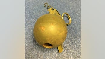 TSA at Newark airport find inert golden grenade in passenger's bag