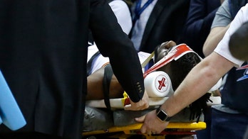 Oklahoma City Thunder's Nerlens Noel leaves game on stretcher after hard fall