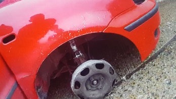 British police 'shocked' at car driven without front tire