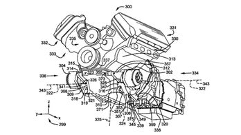 Unique all-wheel-drive hybrid V8 powertrain revealed in Ford patent