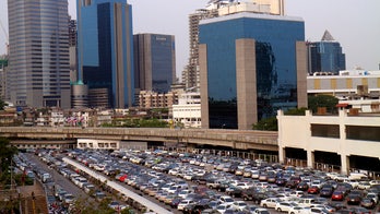 World's wildest parking lot is like a giant game of Tetris