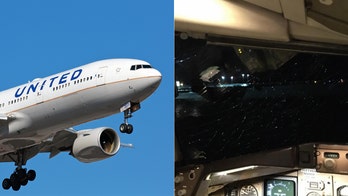 United passenger claims airline covering up 'near-death' incident that almost resulted in pilots being 'sucked out of the plane'