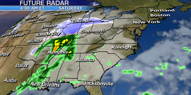 The storm will impact the Midwest on Saturday before targeting the Northeast.