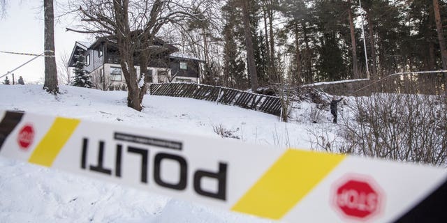 A view of the home of missing woman Anne-Elisabeth Falkevik Hagen, the wife of one of Norway's richest men, Tom Hagen, in Fjellhamar, Norway, Wednesday, Jan. 9, 2019. Norwegian police say the wife of one of Norway's richest men may have been abducted and a demand for 9-million euro ($10.3-million) ransom in a cryptocurrency, considered a popular virtual currency among cyber-criminals, has been made.