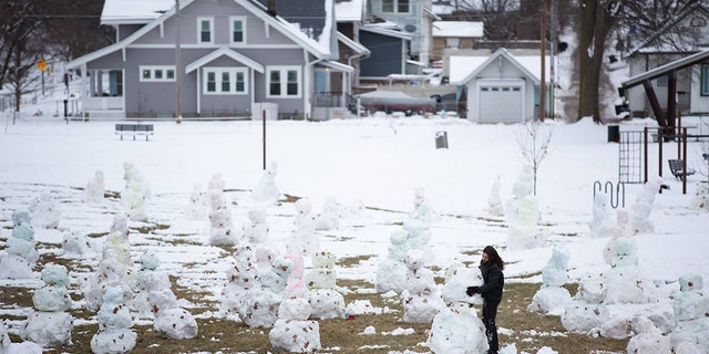 Some people count sheep when they can’t fall sleep. Others apparently build snowmen – dozens of them.