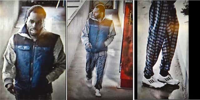 The suspect of an alleged sex assault on New Year's Eve was seen in surveillance footage on Tuesday.