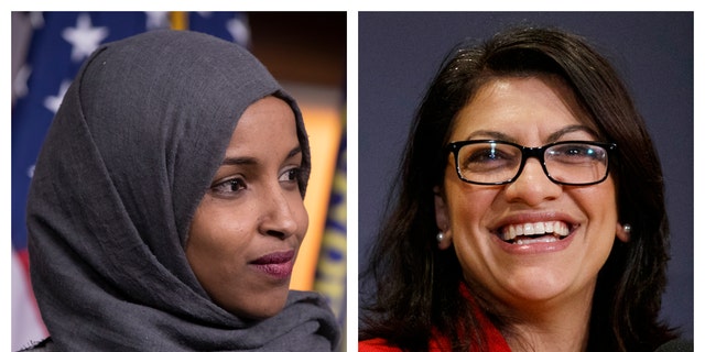Ilhan Omar of Minnesota (left) and Rashida Tlaib of Michigan are the first Muslim women elected to Congress. 