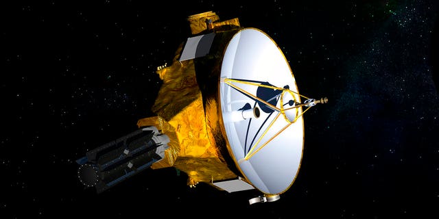 FILE: This illustration provided by NASA shows the New Horizons spacecraft which was launched in 2006. The probe is set to fly past the mysterious object nicknamed Ultima Thule at 12:33 a.m. Tuesday.