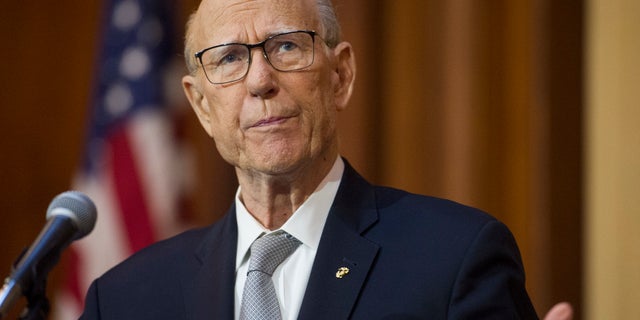 U.S. Sen. Pat Roberts, R-Kan., speaks in Washington, Dec. 11, 2018. (Associated Press)