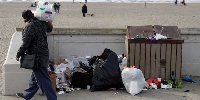 National Park Service Deputy Director P. Daniel Smith said the “extraordinary step” was necessary to clean up garbage — such as the trash seen here at Ocean Beach in San Francisco — that has been piling up at “numerous” sites.