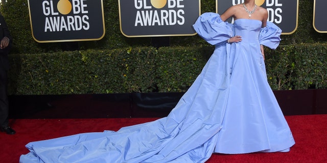 Lady Gaga arrives at the 76th annual Golden Globe Awards at the Beverly Hilton Hotel on Sunday, Jan. 6, 2019, in Beverly Hills, Calif. (Photo by Jordan Strauss/Invision/AP)
