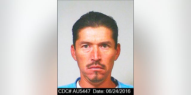 FILE: Anthony Rauda, an ex-convict, has been charged with killing a father who was camping with his daughters in a Southern California park, and trying to kill the girls and eight other campers and drivers since 2016.