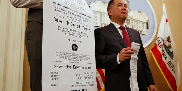 Under the legislation customers could receive a paper receipt on request.