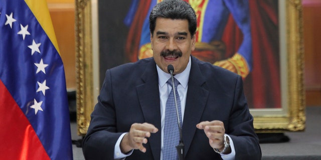 Venezuela's President Nicolas Maduro in Caracas, Venezuela, Jan. 9, 2019.  (AP Photo/Boris Vergara)