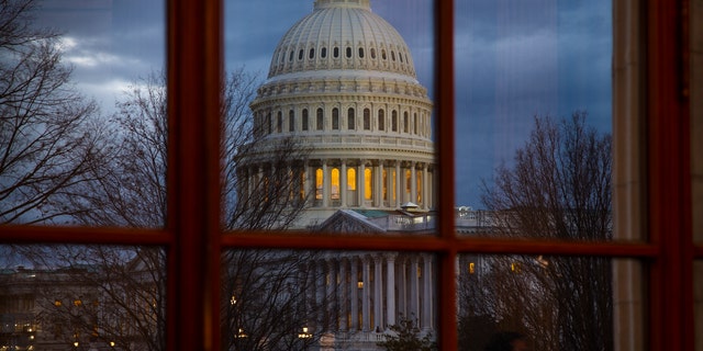 The Capitol is seen from the Russell Senate Office Building on Wednesday, Jan. 9, 2019. T(AP Photo/J. Scott Applewhite)