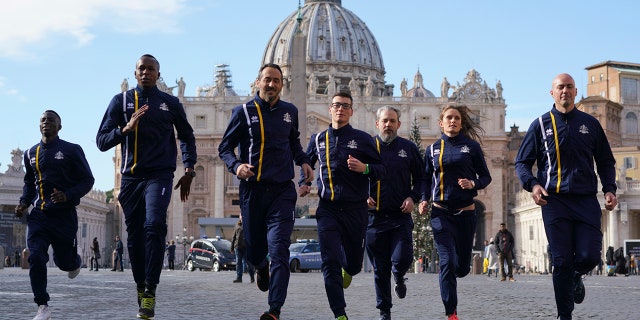 About 60 Holy See employees are the first accredited members of Vatican Athletics. They include Swiss Guards, priests, nuns, pharmacists and even a 62-year-old professor who works in the Vatican's Apostolic Library.