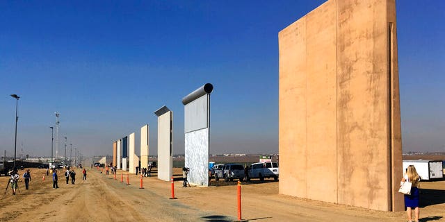 FILE:  Prototypes of border walls in San Diego.