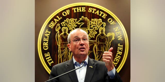 New Jersey Gov. Phil Murphy speaks during a news conference addressing the state's storm preparation plans last week. (AP Photo/Julio Cortez)