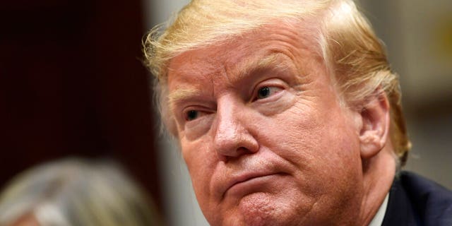 President Trump listens during a meeting with Hispanic pastors in the Roosevelt Room of the White House in Washington last week. (AP Photo/Susan Walsh)