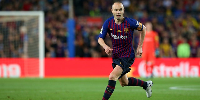 Andres Iniesta was the former Barcelona soccer captain and scored the winning goal for Spain in the 2010 World Cup final.