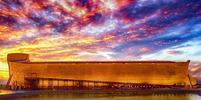 The Ark Encounter, located in Williamstown, Kentucky, features a modern-day, life-size version of Noah's Ark.