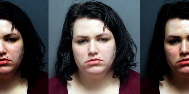 Ashley Keister, 27, was seen on video breaking into the West Wyoming Police Department.
