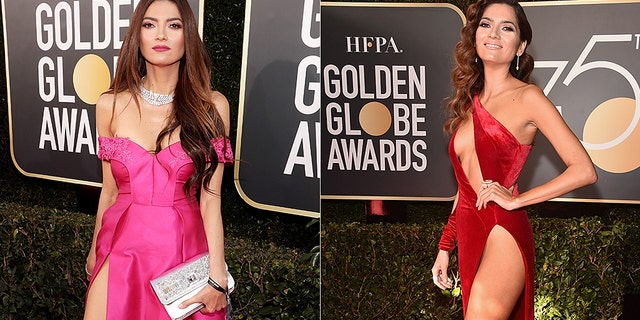 Blanca Blanco, who attended this year's Golden Globes, recalled wearing her infamous red dress at last year's ceremony.
