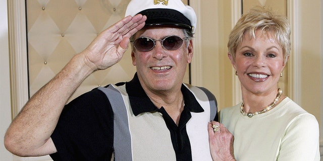 "Captain" Daryl Dragon has died. He was 76. The late musician is pictured here with Toni Tennille in 2005.